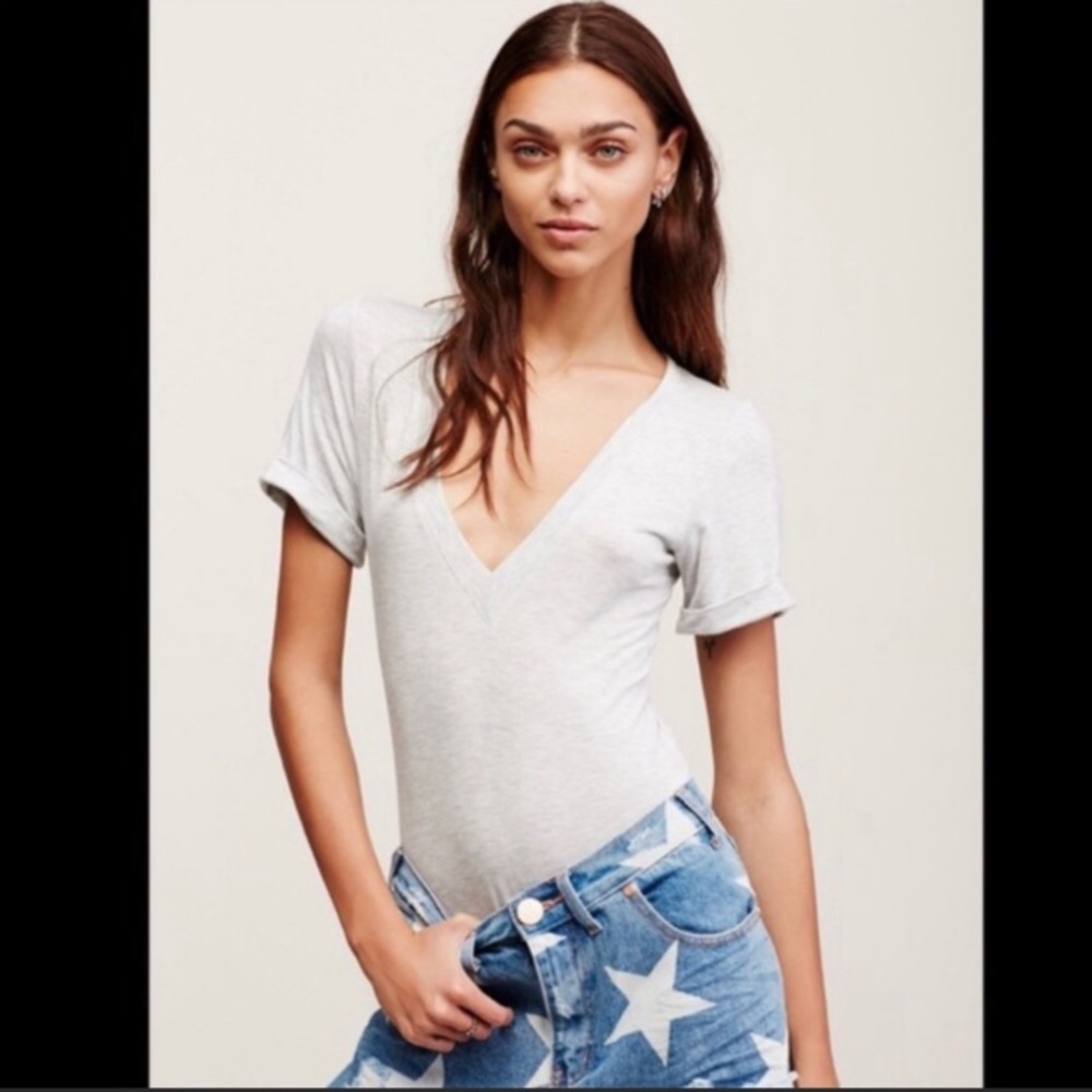 SHOP CLOSING Free People V-Neck Bodysuit